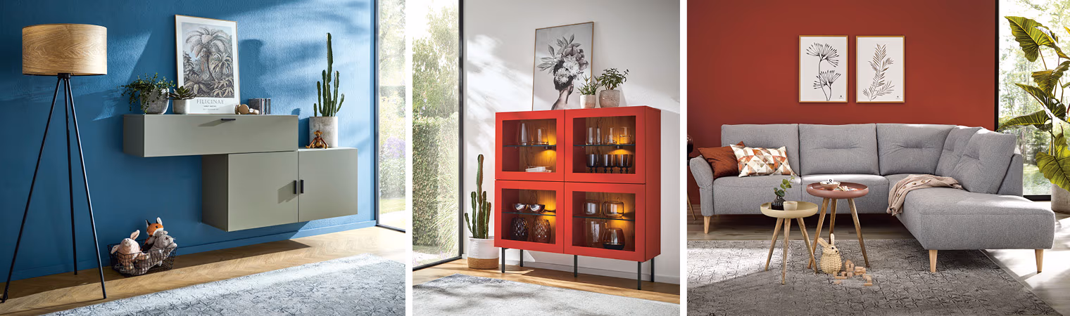 Mit Fraben verleihen Sie Ihrem Wohnzimmer einen ganz individuellen Touch. Ob Sie sich nun für eine farbige Wand oder Möbel in einer schönen Farbe entscheiden oder vielleicht auch einfach für beides – das bleibt Ihrem Geschmack überlassen.