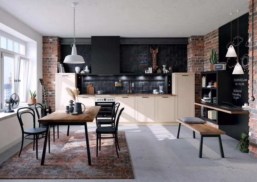 Herzstück Küche Crema Magnolie