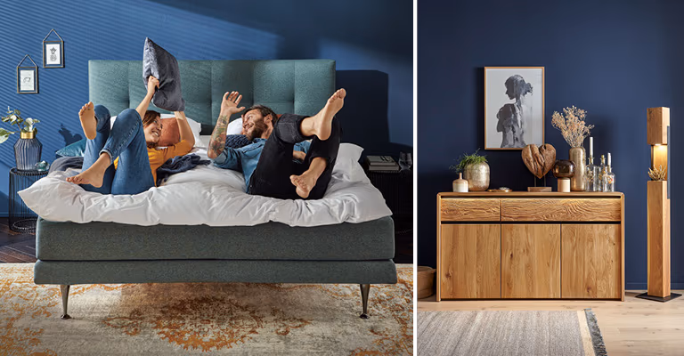 Schlafzimmer individuell gestalten: Bei Möbel Rommel gibt’s die Möbel dafür.