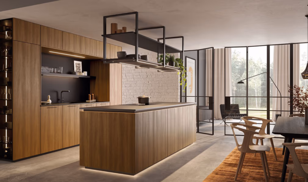 Rotpunkt Küche in Holzoptik