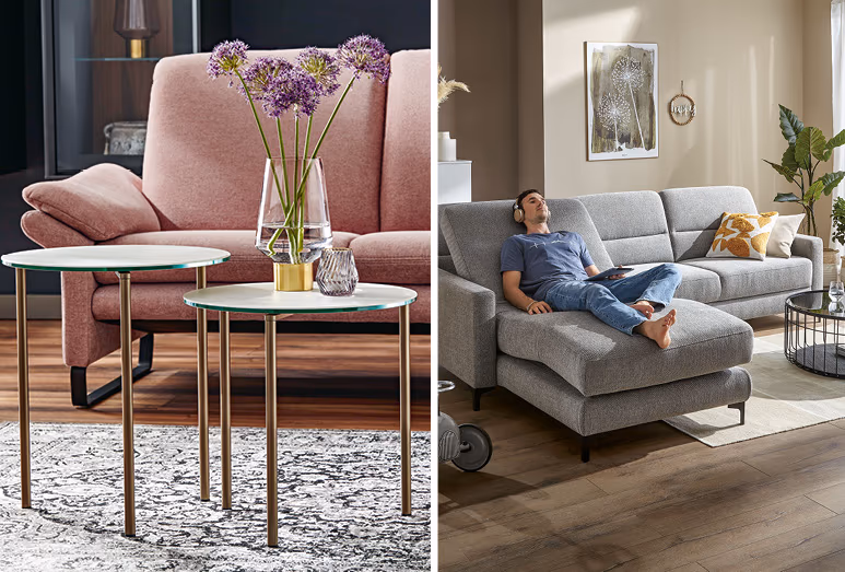 Holz, Metall, Glas, Keramik und Kunststoff – Couchtische gibt es in vielen unterschiedlichen Designs und Materialien. Finden Sie Ihren Favoriten bei Möbel Maier!