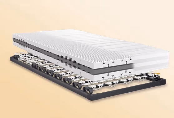 Schaubild Luftdurchlässigkeit der Lattoflex-Matratze