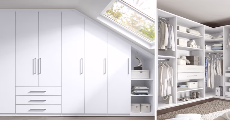 Kleiderschrank individuell planen, begehbarer Kleiderschrank