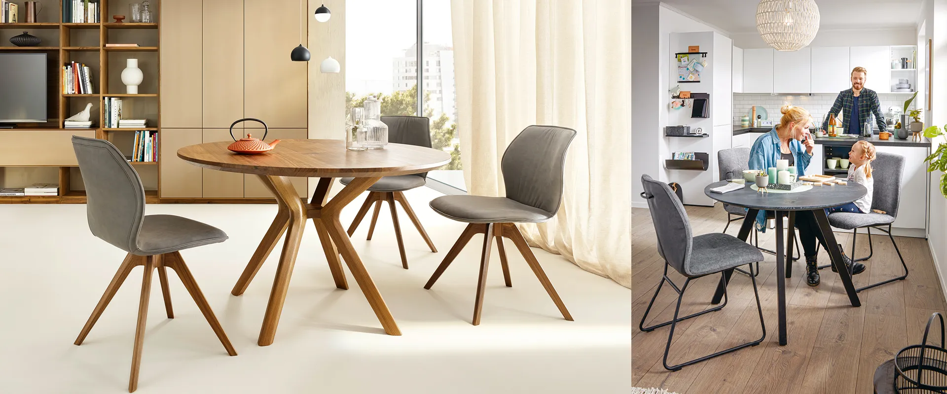 Runde Esstische mit Trendcharakter