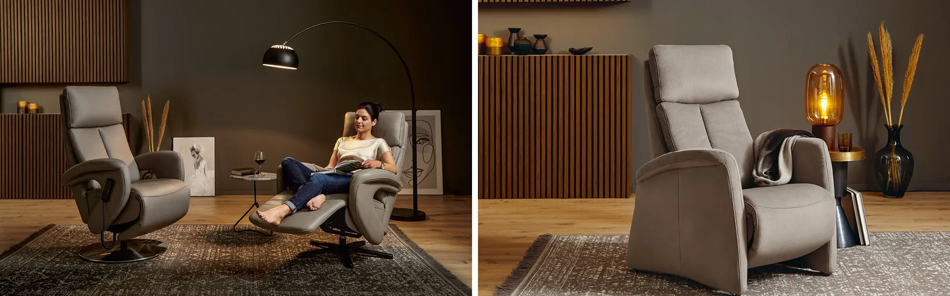 Entspannend und oft mit vielen Funktionen bestückt, versüßen Relaxsessel jeden Feierabend.