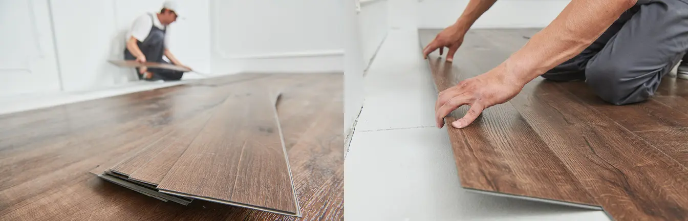 PVC-Böden lassen sich relativ einfach verlegen. Ein geschickter Heimwerker schafft das in Eigenregie.