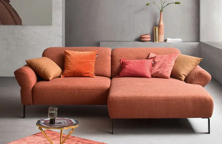 2-Sitzer Sofa orange