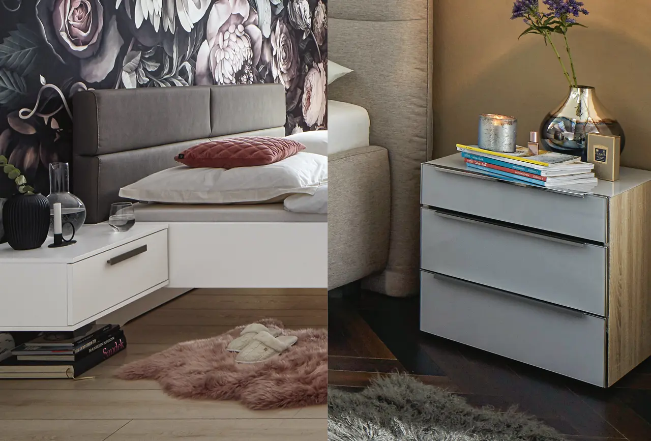 Nachttisch und Konsole