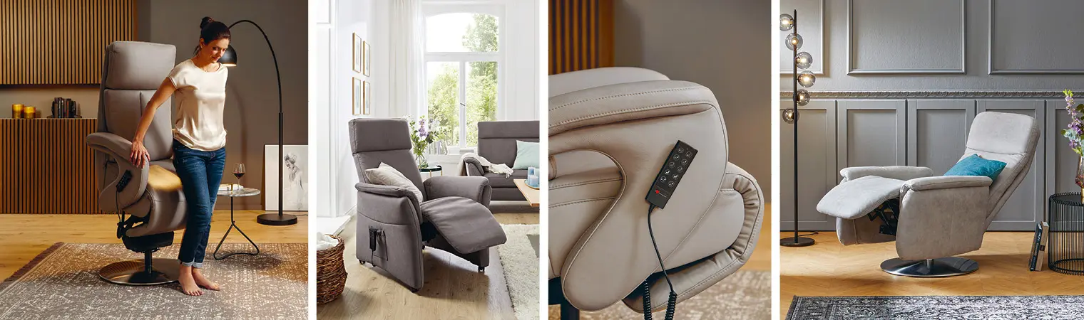 Relaxsessel sollten ergonomisch passen. Viele Funktionen erleichtern zudem den Alltag und sorgen für mehr Komfort. 