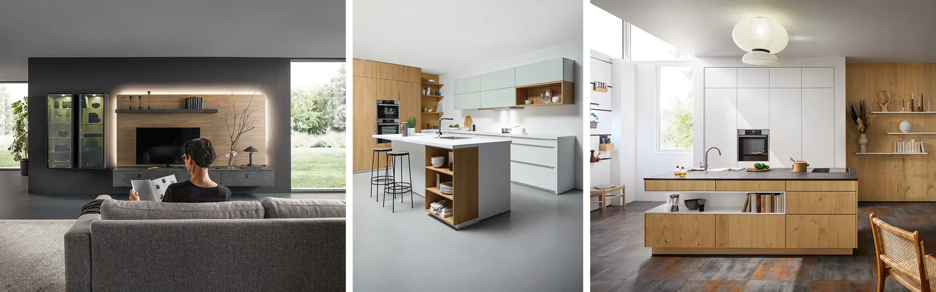 Holz in der Küche kombinieren