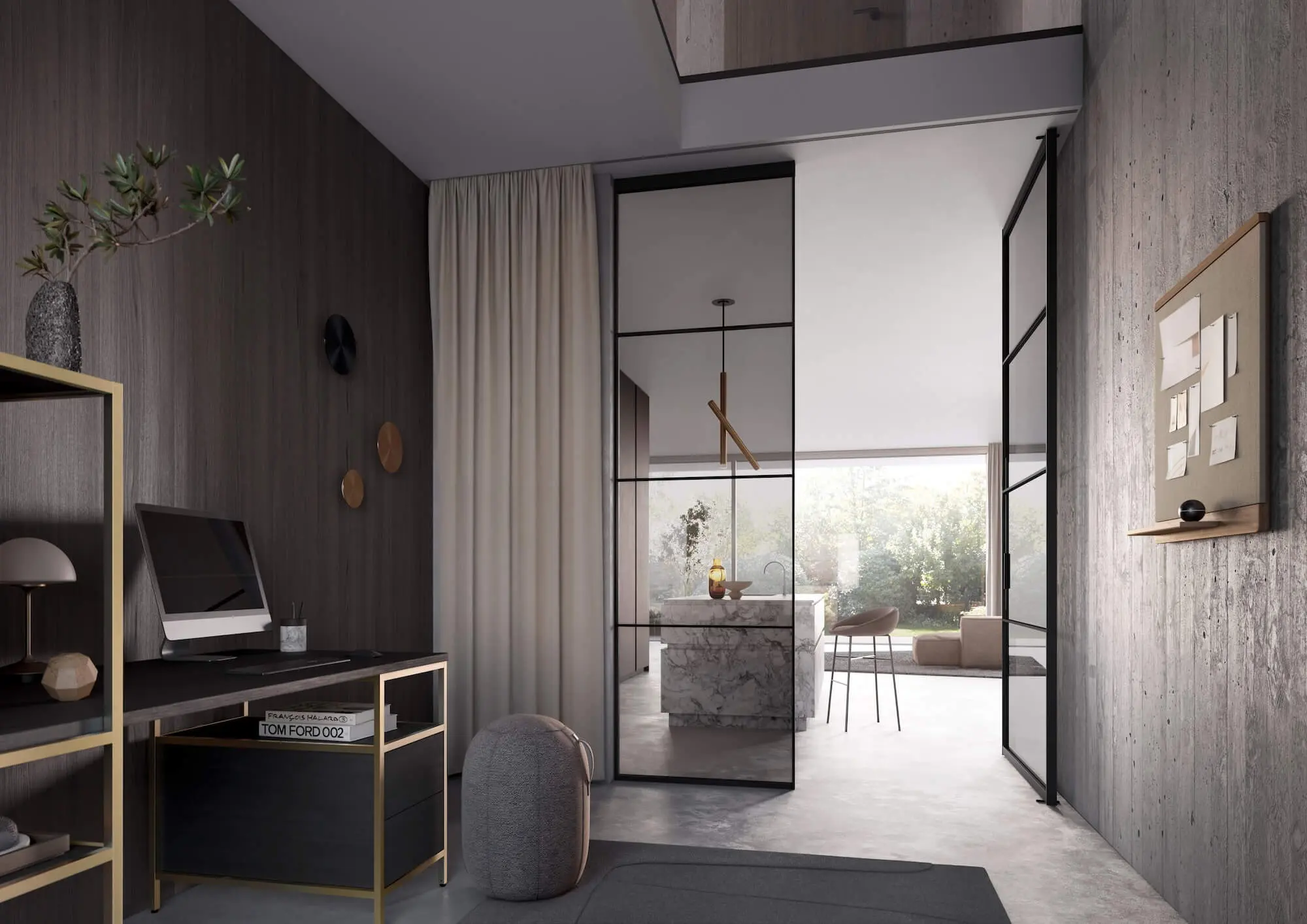 Moderne Innentüren und Raumteiler bei Wagner Wohnen in Syke.