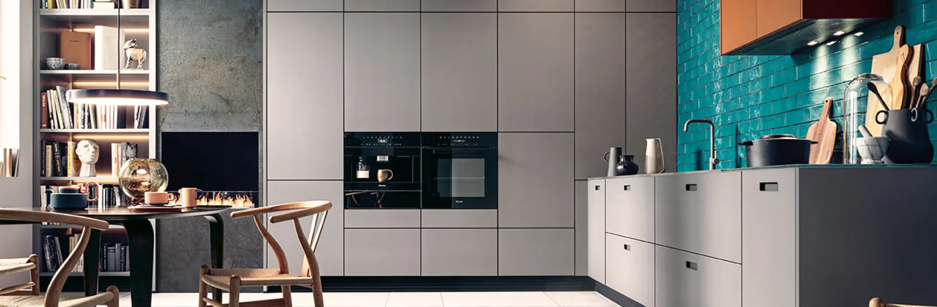 Next125 Küchenzeile grau