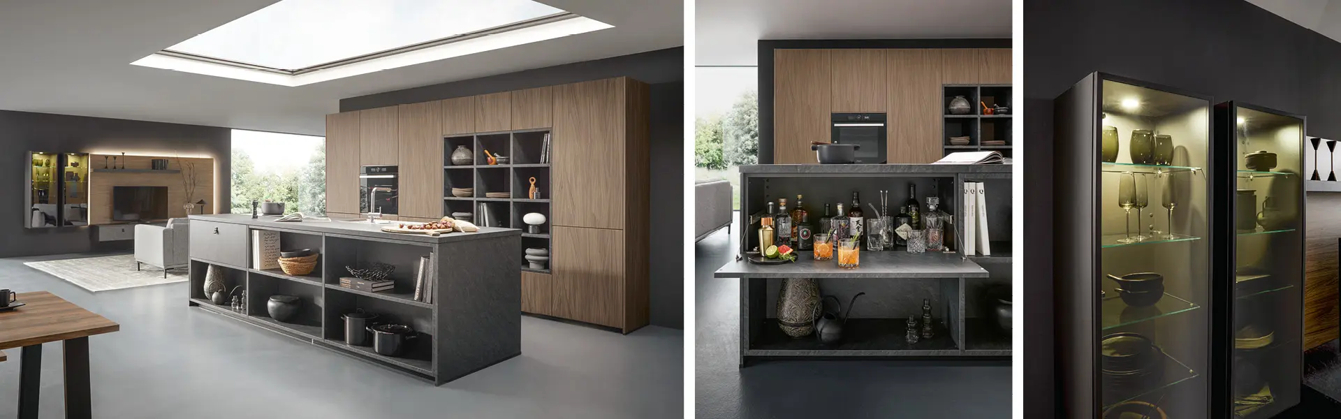 Holz in der Küche kombinieren