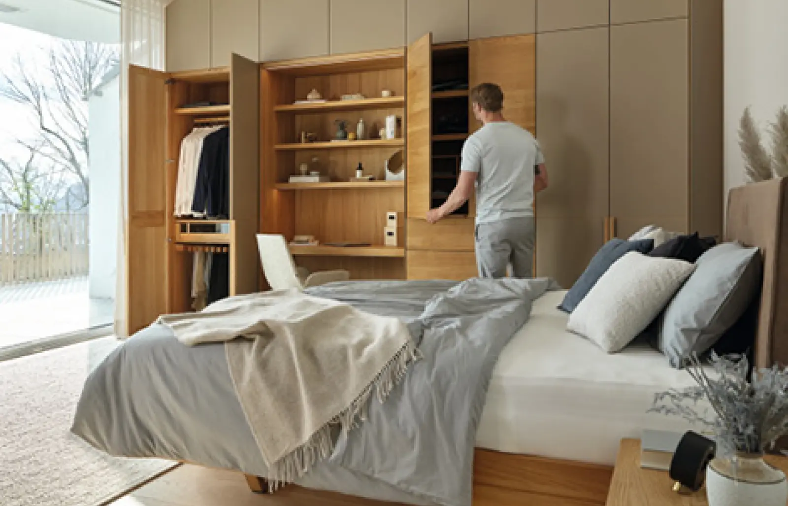 Wohnwände gut integriert