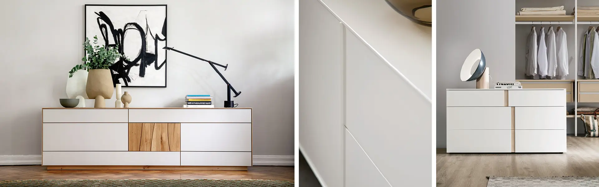 Sideboards bieten Stauraum in deinem Zuhause. Im schönen Design sind sie echte Highlights.