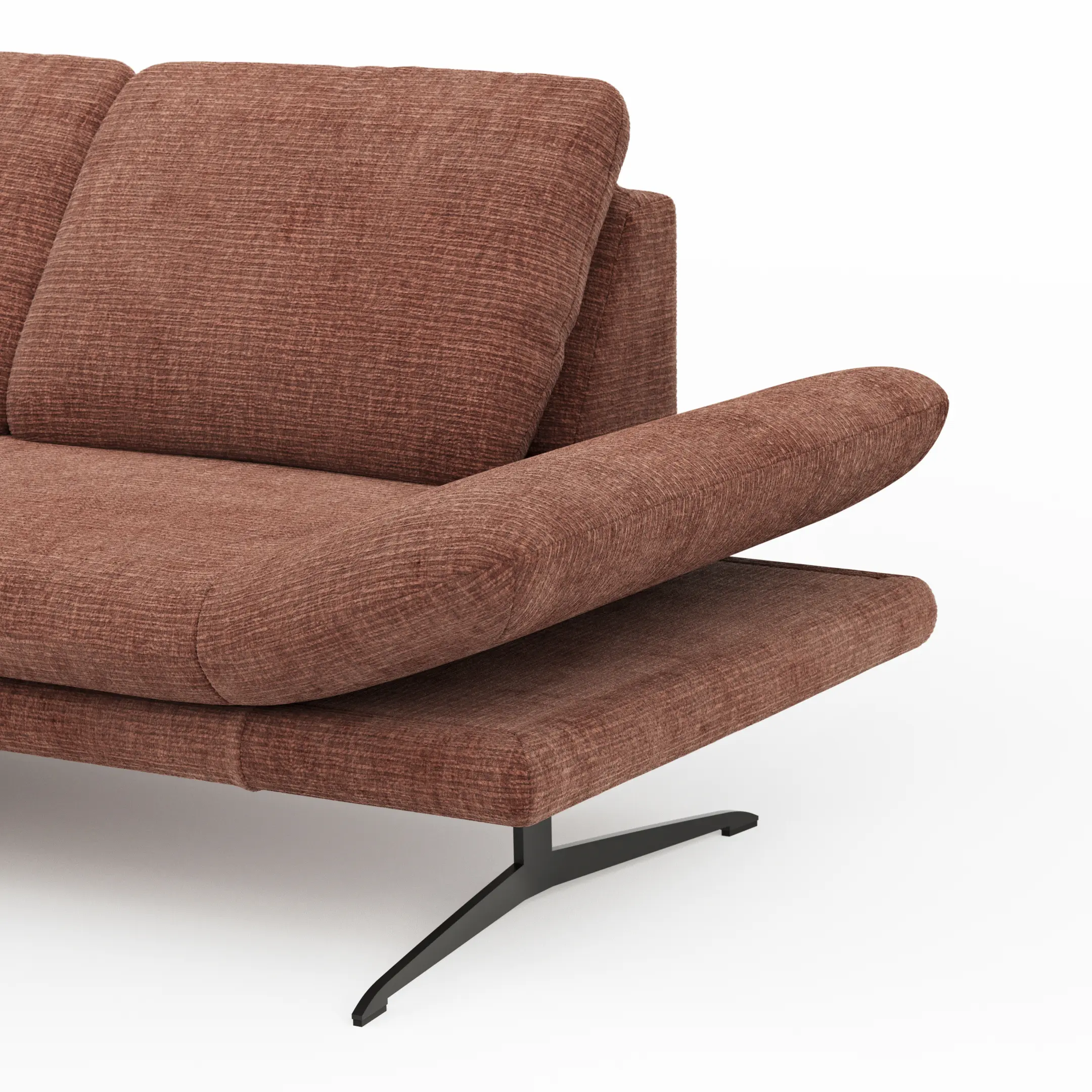 Sofa Hubertus Nahaufnahme klappbare Armlehne