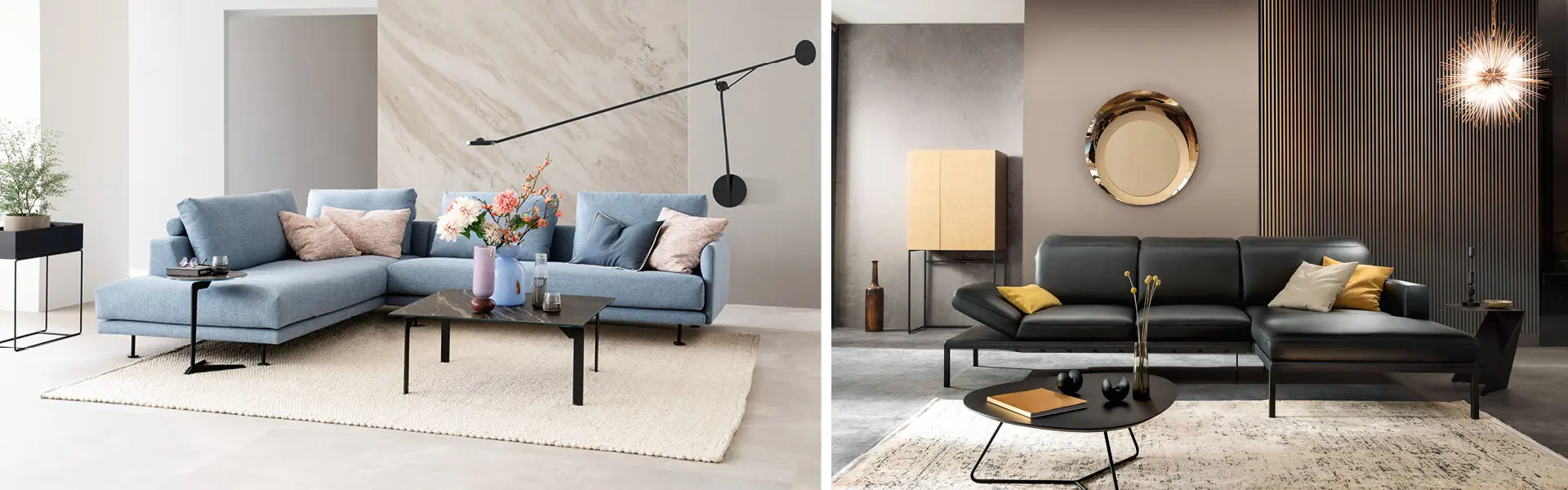 Couchtische gibt es aus den unterschiedlichsten Materialien.