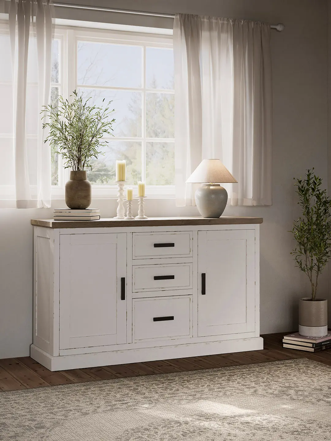 Sideboard Litchfield in Weiß