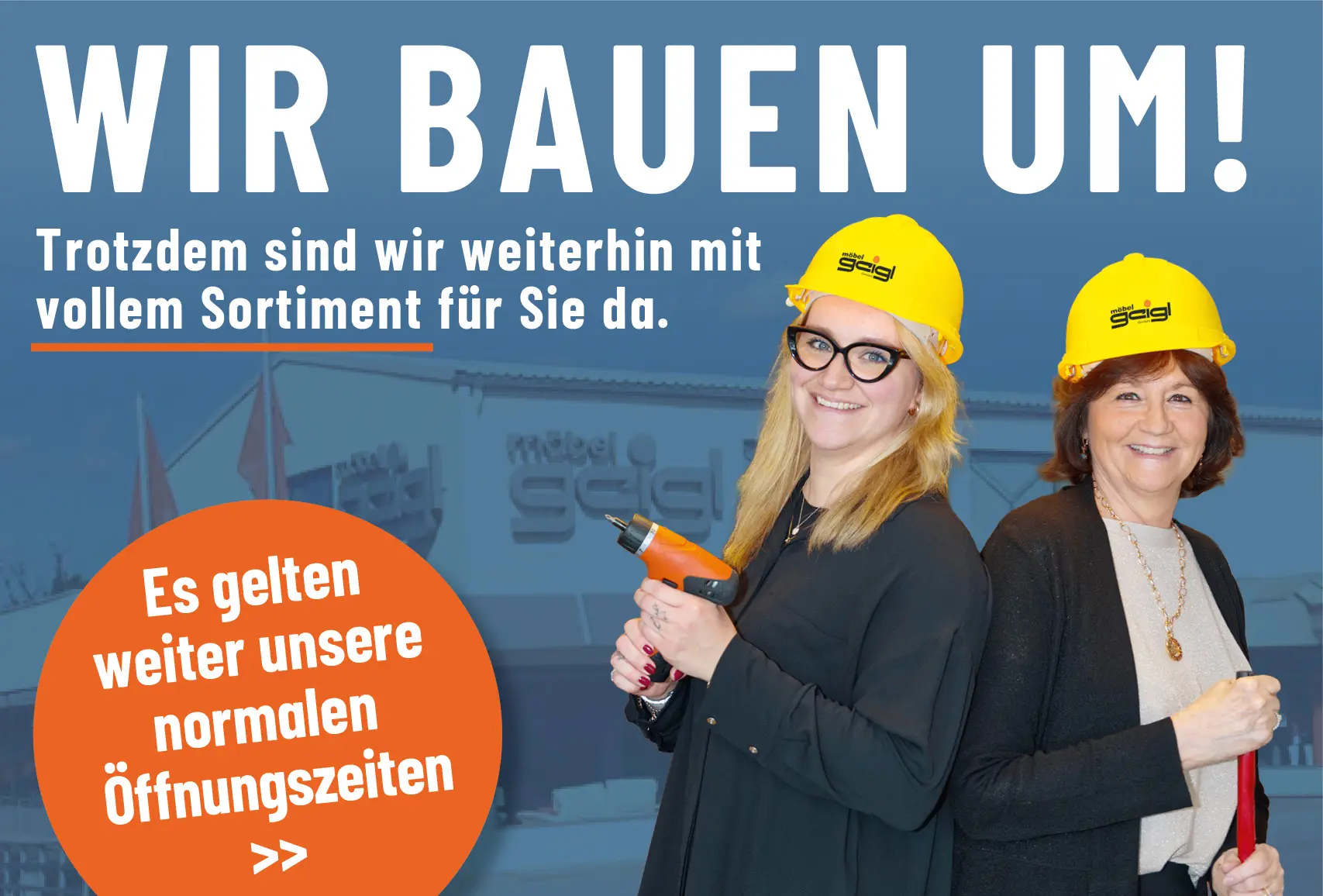 Wir bauen um