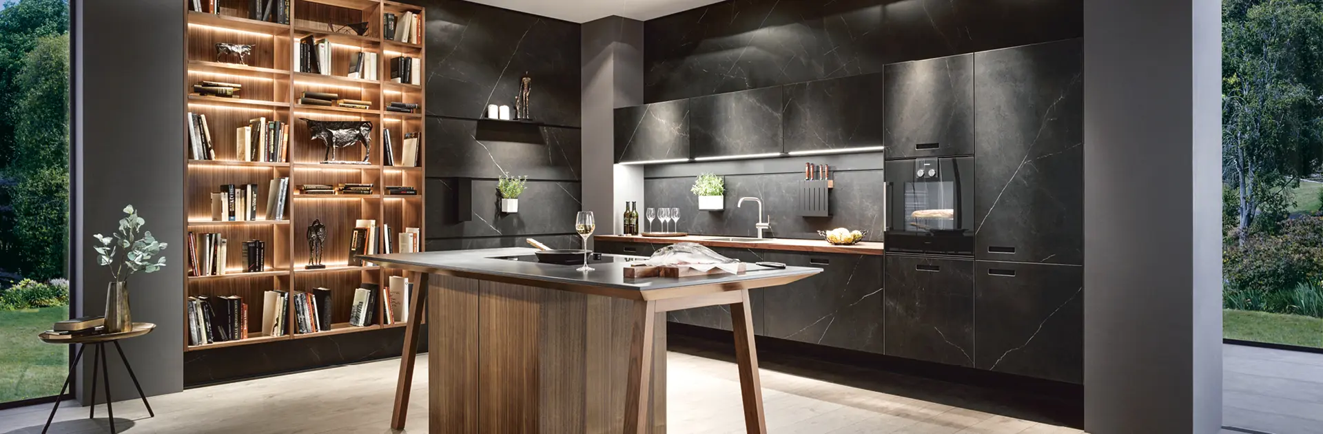 Next 125 Küche grau mit Insel