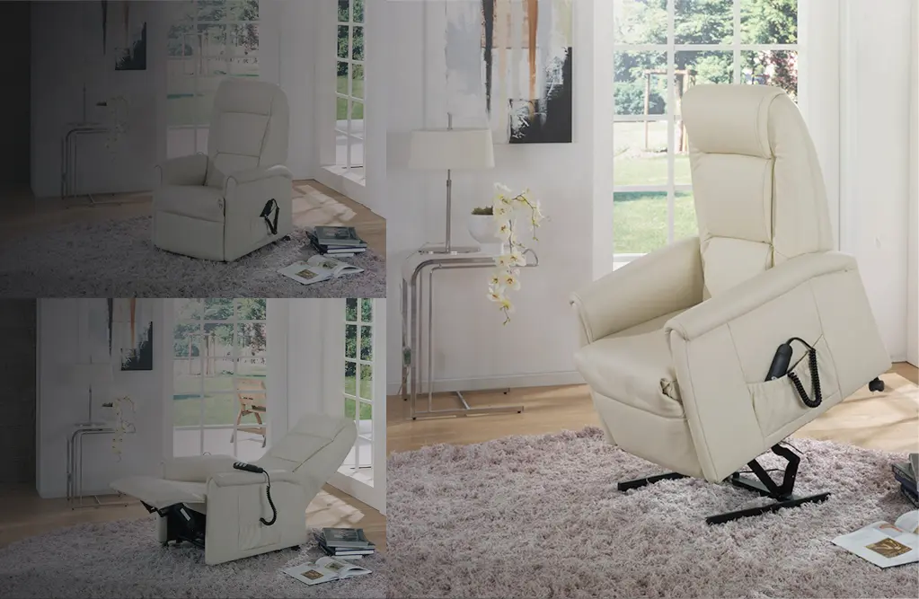 Relaxsessel mit Aufstehhilfe und Herz-Waage-Position