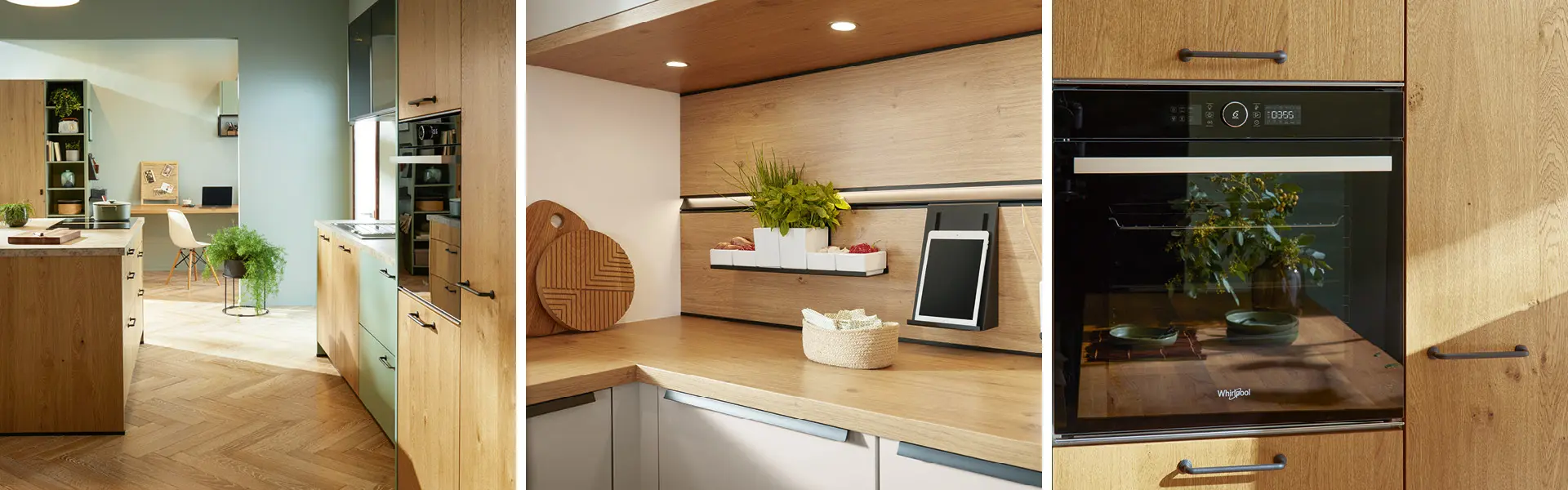 Der Holz-Look ist gerade besonders beliebt beim Kauf einer Küchenzeile.