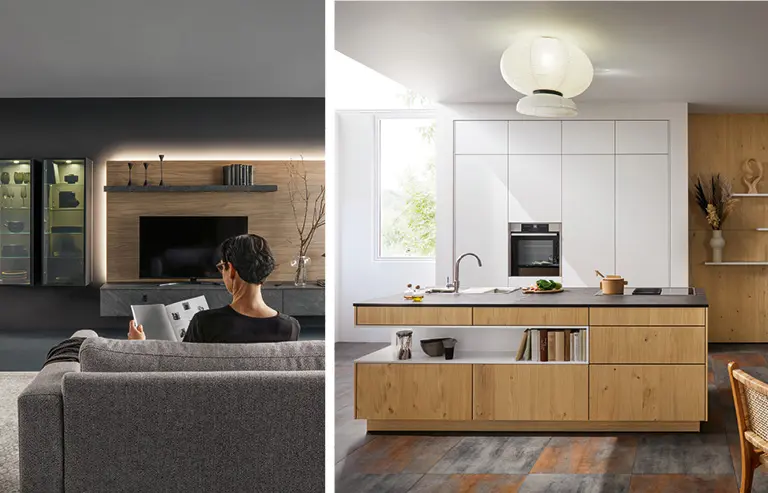 Holz in der Küche kombinieren