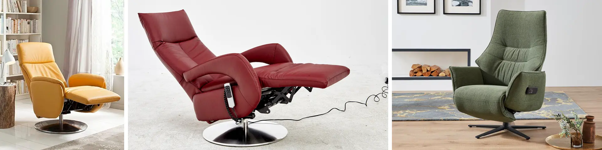 Relaxsesseln gibt es in allen Farben und Formen.