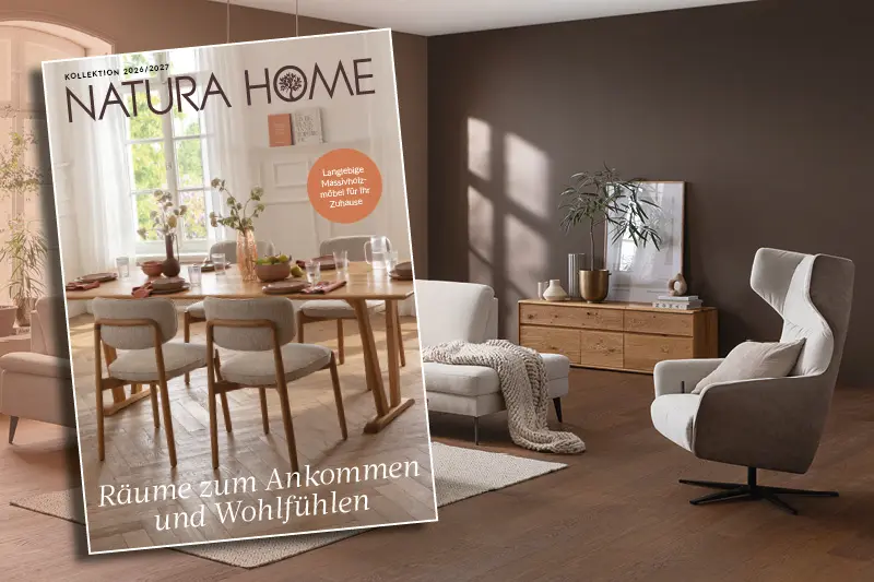 Katalog Natura Home 2026/2027: Räume zum Ankommen und Wohlfühlen
