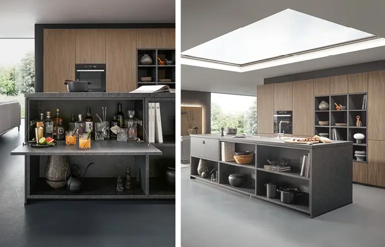 Holz in der Küche kombinieren