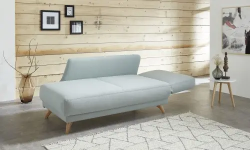 Sie sehen eine Einzelliege mit klappbaren Kopfteil, für eine Person