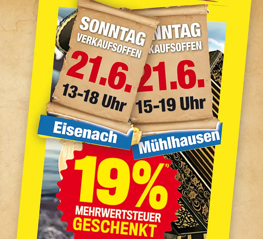 Werbeflyer Möbel Piraten