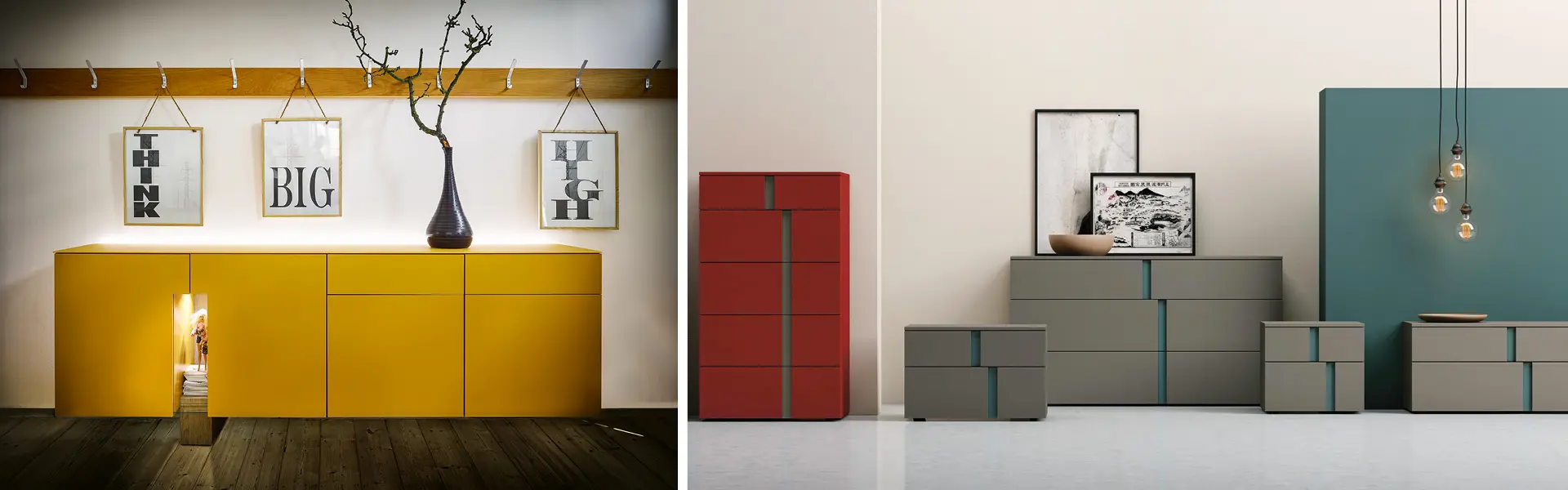 Sideboards gibt es in allen Farben und Formen. Welches ist Ihr Favorit?
