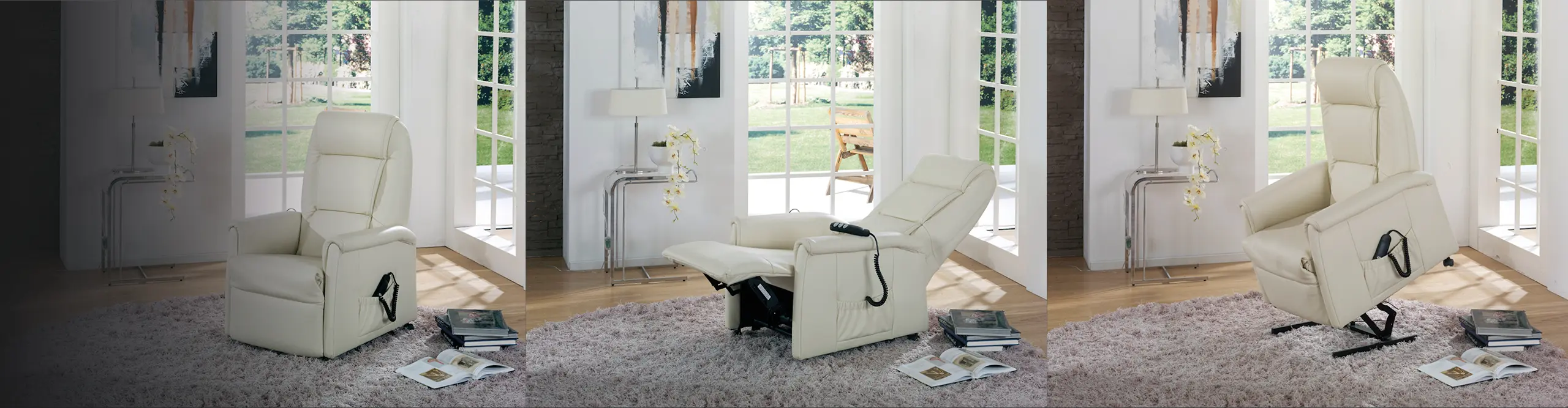 Relaxsessel mit Aufstehhilfe und Herz-Waage-Position