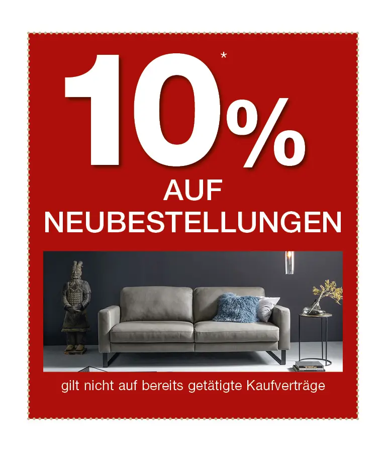 10% auf Neubestellungen