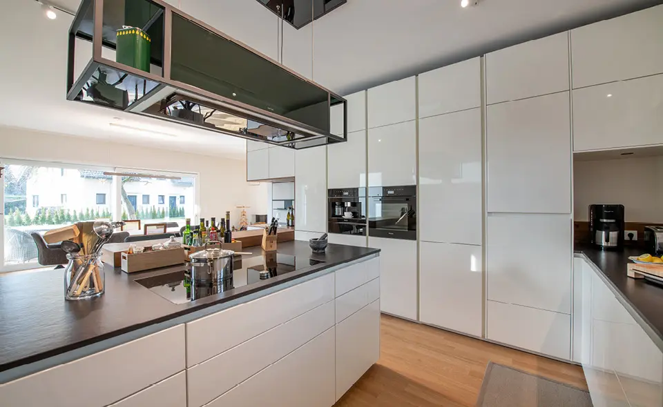 Küche mit Ausschnitt von oben