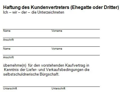 Haftung des Kundenvertreters