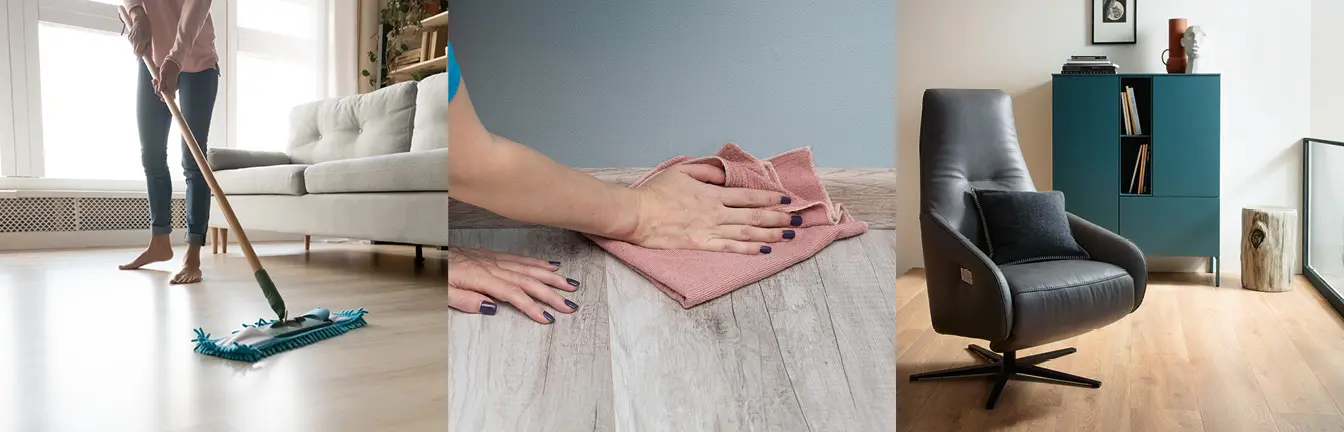 Bei Wagner Wohnen erhalten Sie Pflegetipps und Pflegeprodukte für den Bodenbelag.