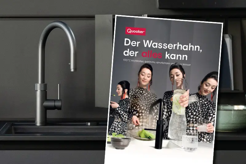 Quooker Wasserhahn mit Quooker Katalog