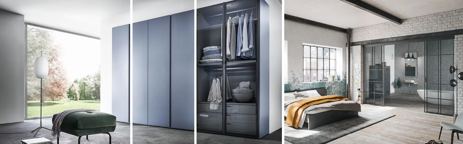 Der Kleiderschrank bietet Stauraum für Kleidung im Schlafzimmer.