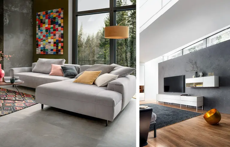 Stylische moderne Wohnzimmereinrichtungen