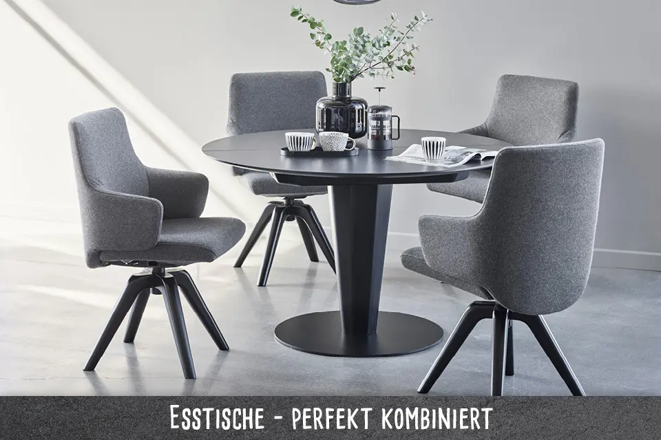 Esstische – perfekt kombiniert