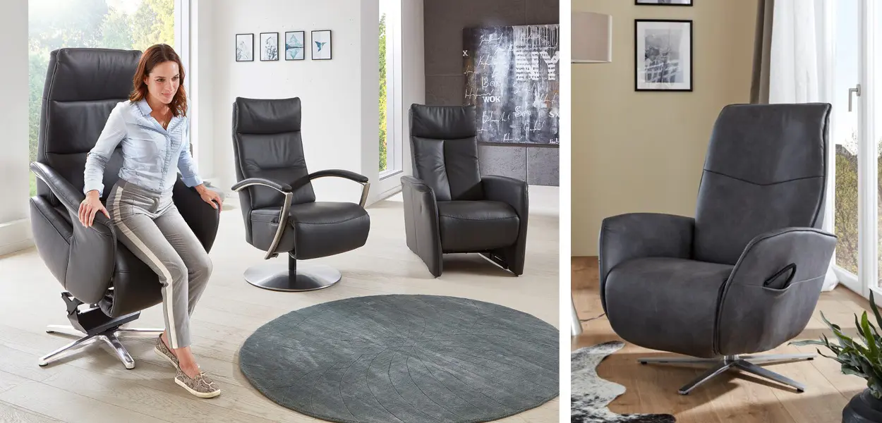 Relaxsessel sind mit unterschiedlichen Funktionen ausgestattet. Beliebt ist die Aufstehhilfe.