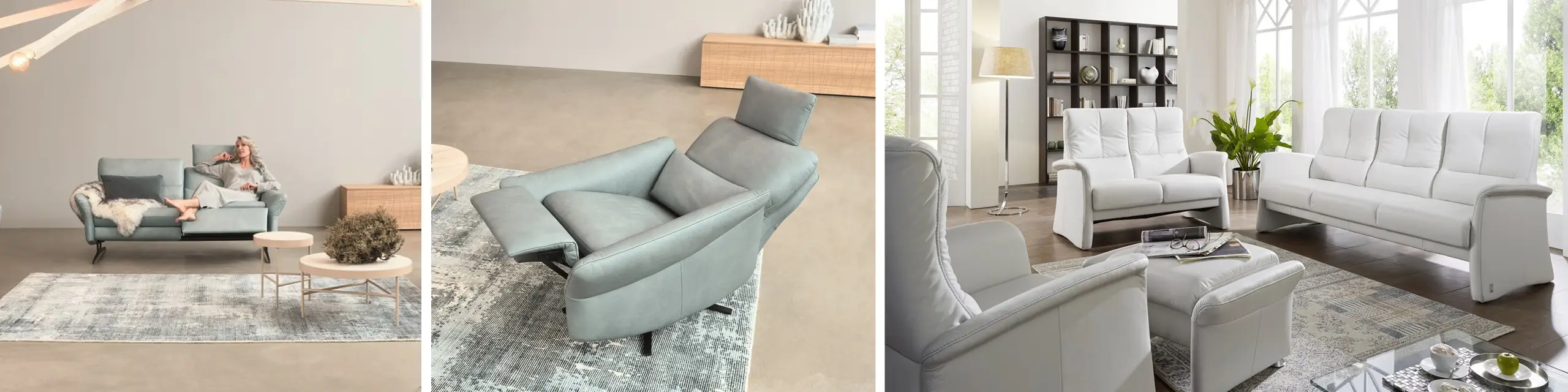 Damit Ledermöbel lange wie neu aussehen, sollten Sie auf die richtige Lederpflege achten.