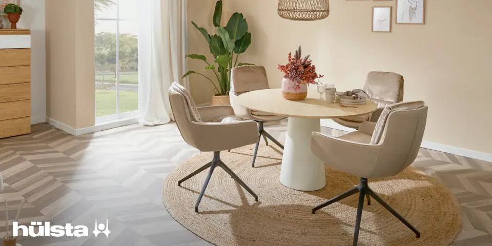 hülsta Wohnzimmer Tisch Stühle