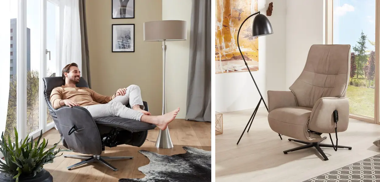 Entspannen im Relaxsessel – ob Echtleder, Kunstleder oder Stoff, dank der vielen Funktionen ist der Relaxsessel gemütlich.