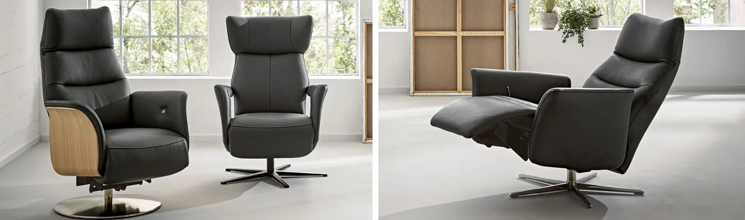 Relaxsessel stehen gut auf einem Fuß, einem Stativ oder einem Gestell. 