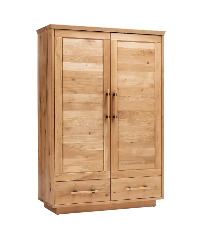 Hochzeitsschrank Natura Home Oreia aus Massivholz.