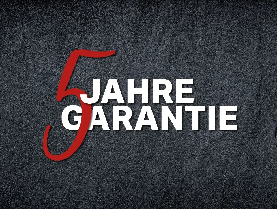 5 Jahre Garantie