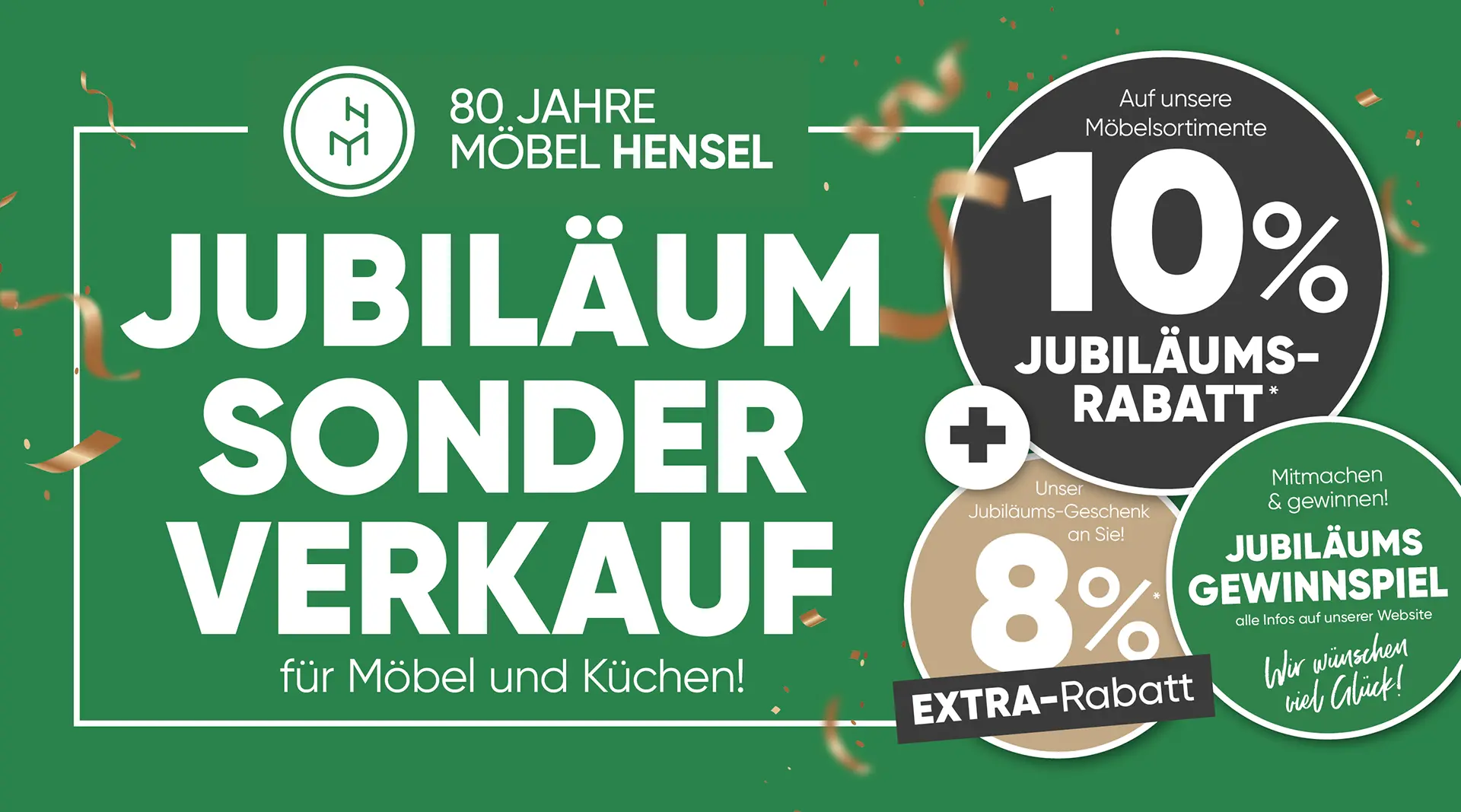 Jubilaeums-Kuechen Sonderverkauf bei Möbel Hensel